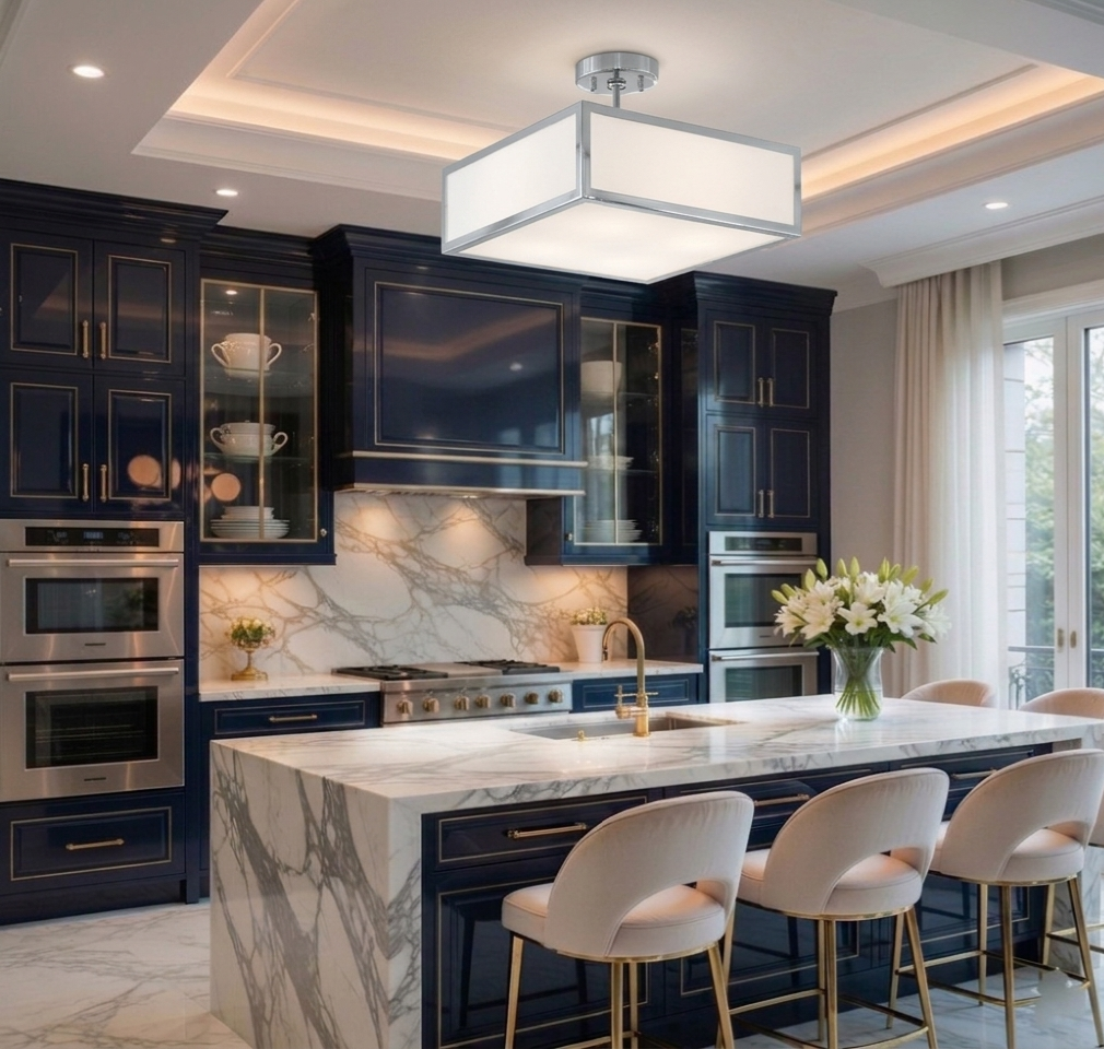 Seine Semi-flush mount light fixture