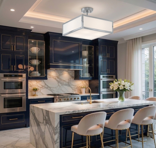 Seine Semi-flush mount light fixture