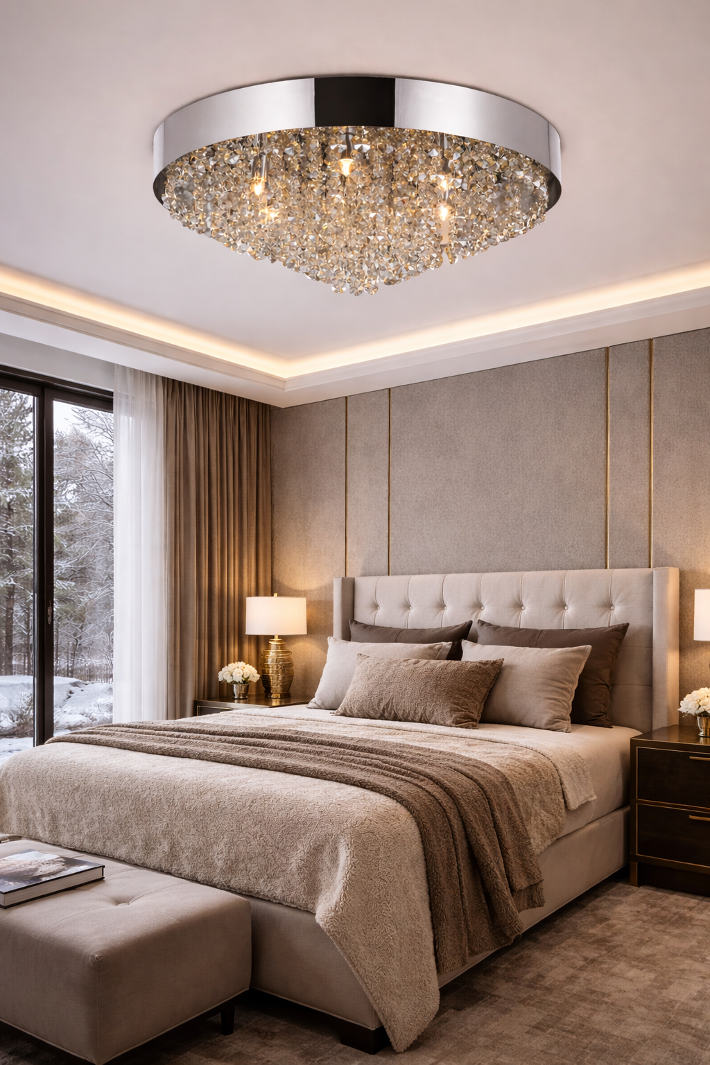 Crystalchant Champagne Sparkle Chandelier