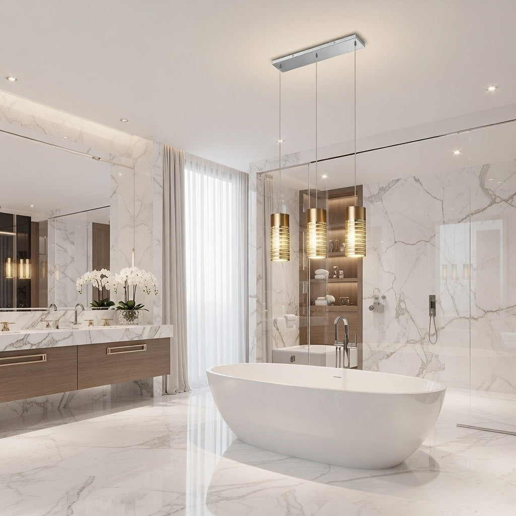 Zuni 3 light pendant