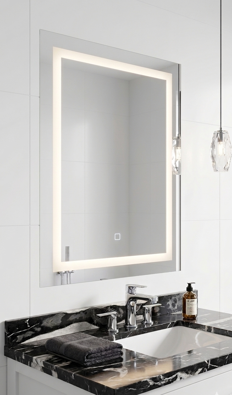 36'' Macerata rectangular mirror with LED light
