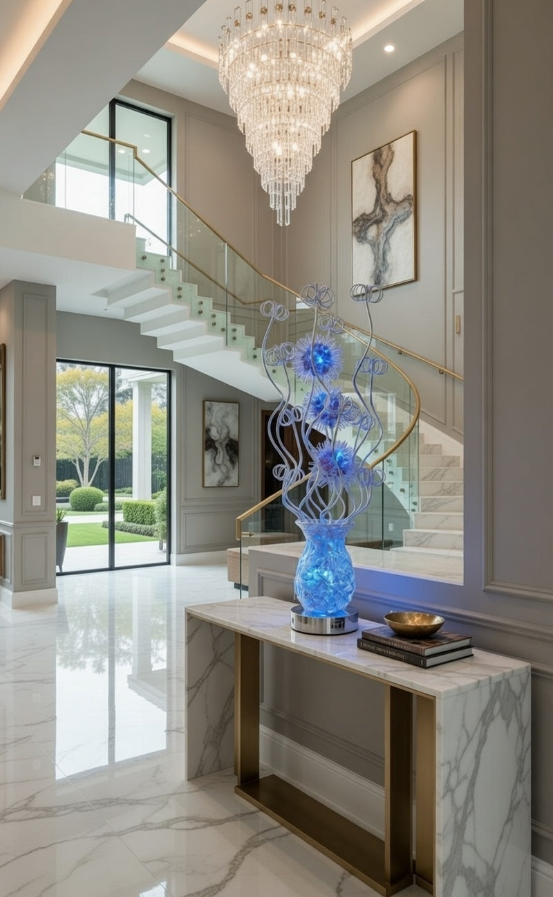 The Lumina Sculptural Vase Light