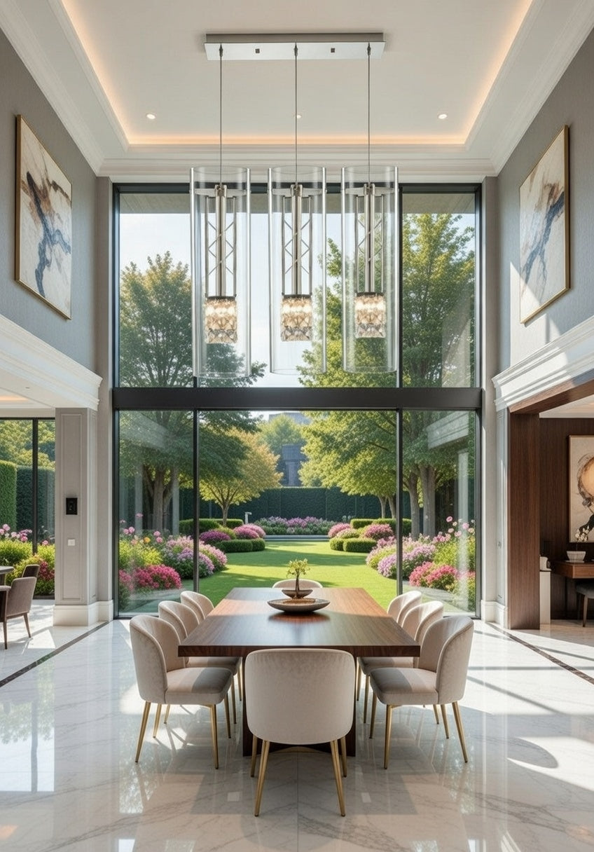 Noir Luxe Crystal Trio Light 