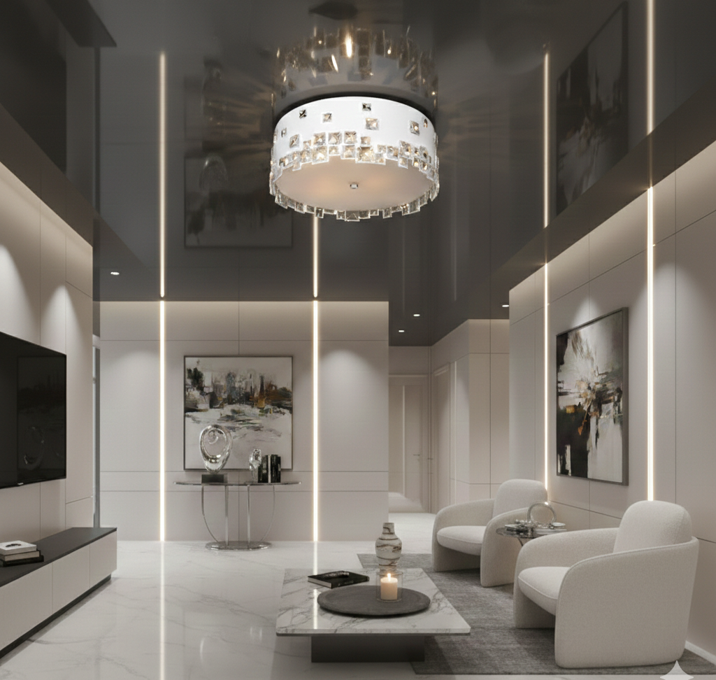 White Crystal Cloud chandelier