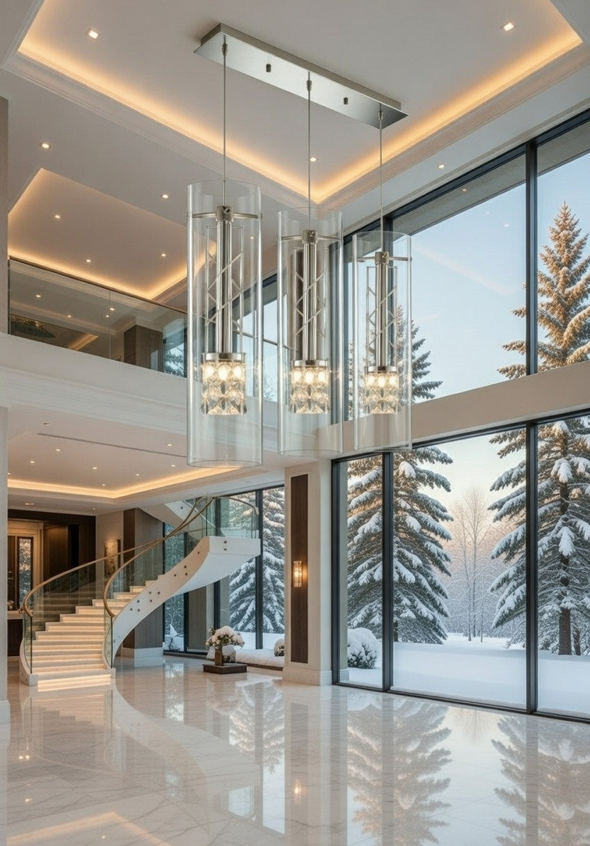 Noir Luxe Crystal Trio Light 