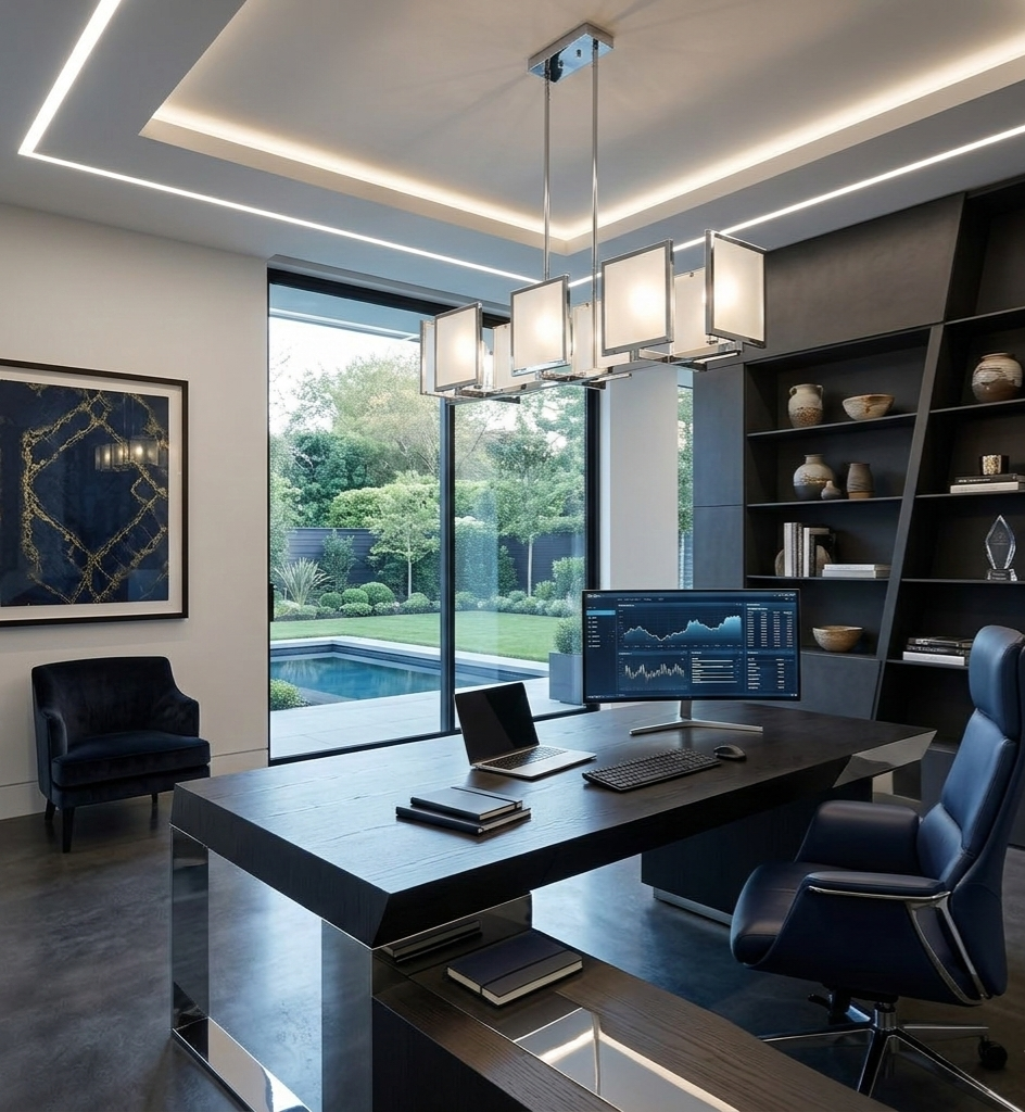 Paris L'Éclat de Modernité chromed metal chandelier