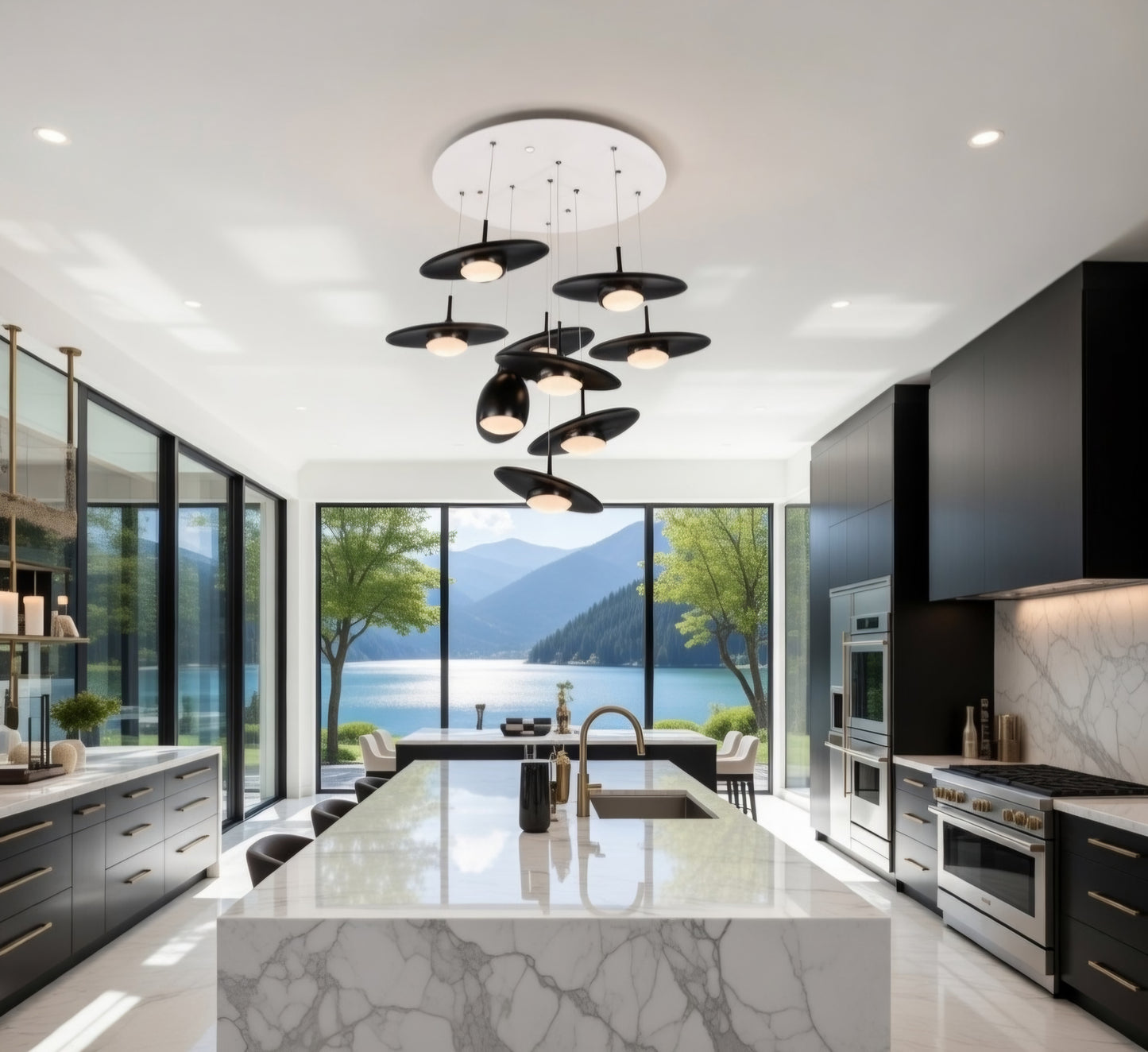 Zen  collection chandelier 9 light