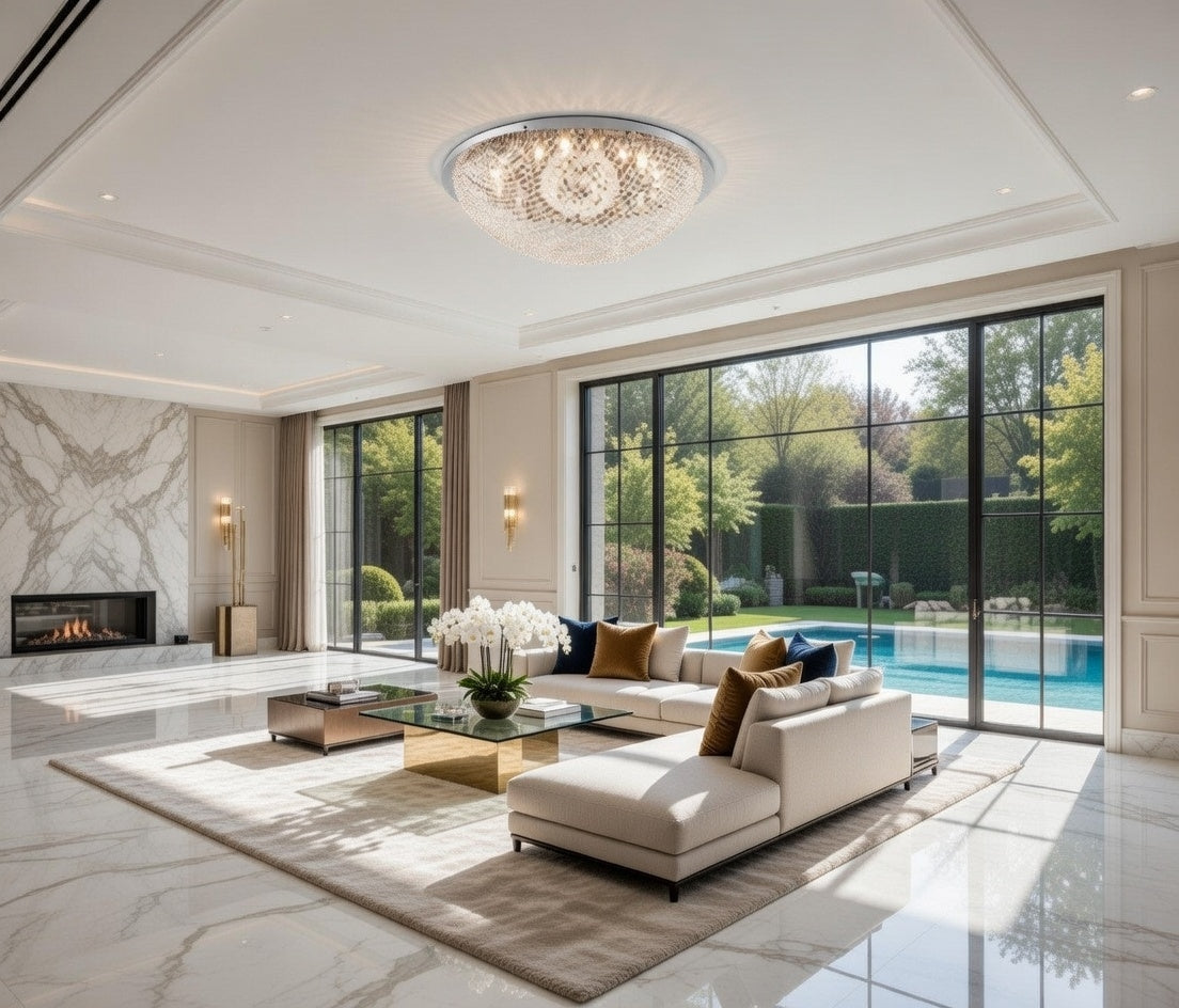Grand Éclat Crystal Dome Chandelier
