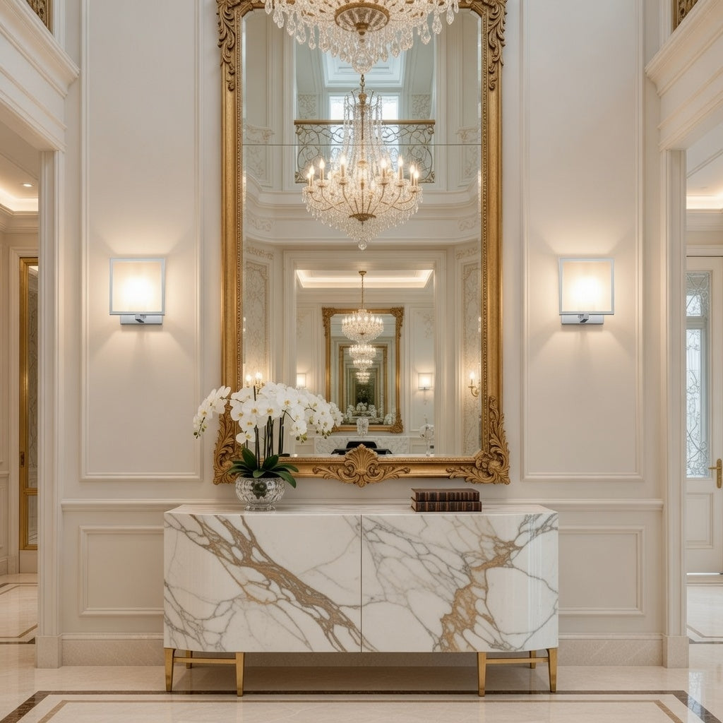 Lumière Carrée-A Modern European Glow wall sconce