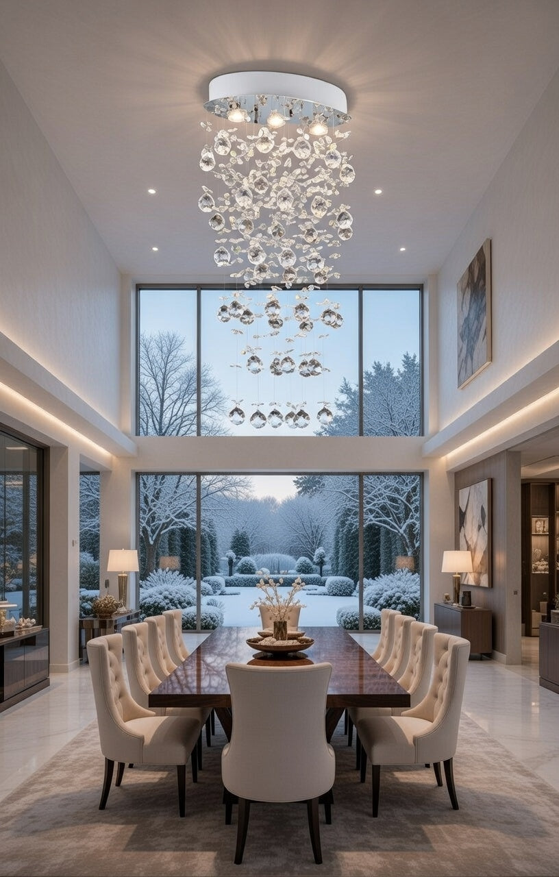 The Firenze Cascade Crystal Chandelier