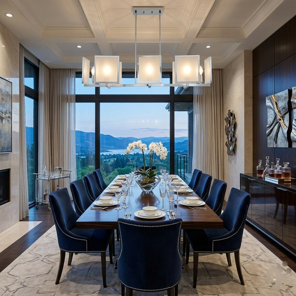 Paris L'Éclat de Modernité chromed metal chandelier