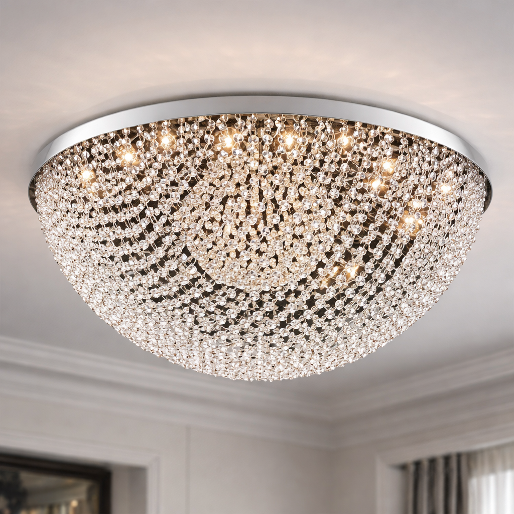 Grand Éclat Crystal Dome Chandelier