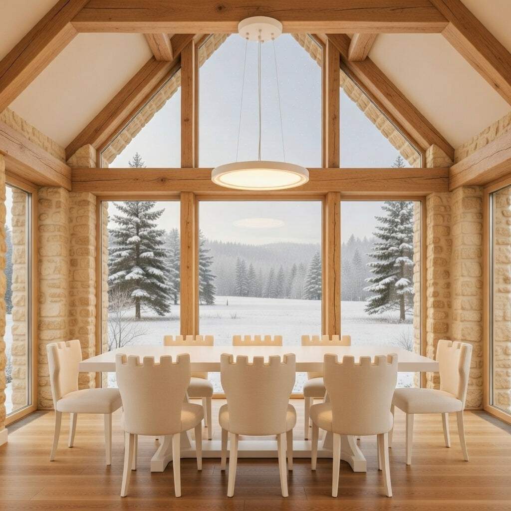 Halo Luxe LED Pendant – Modern Minimalist Ring Light