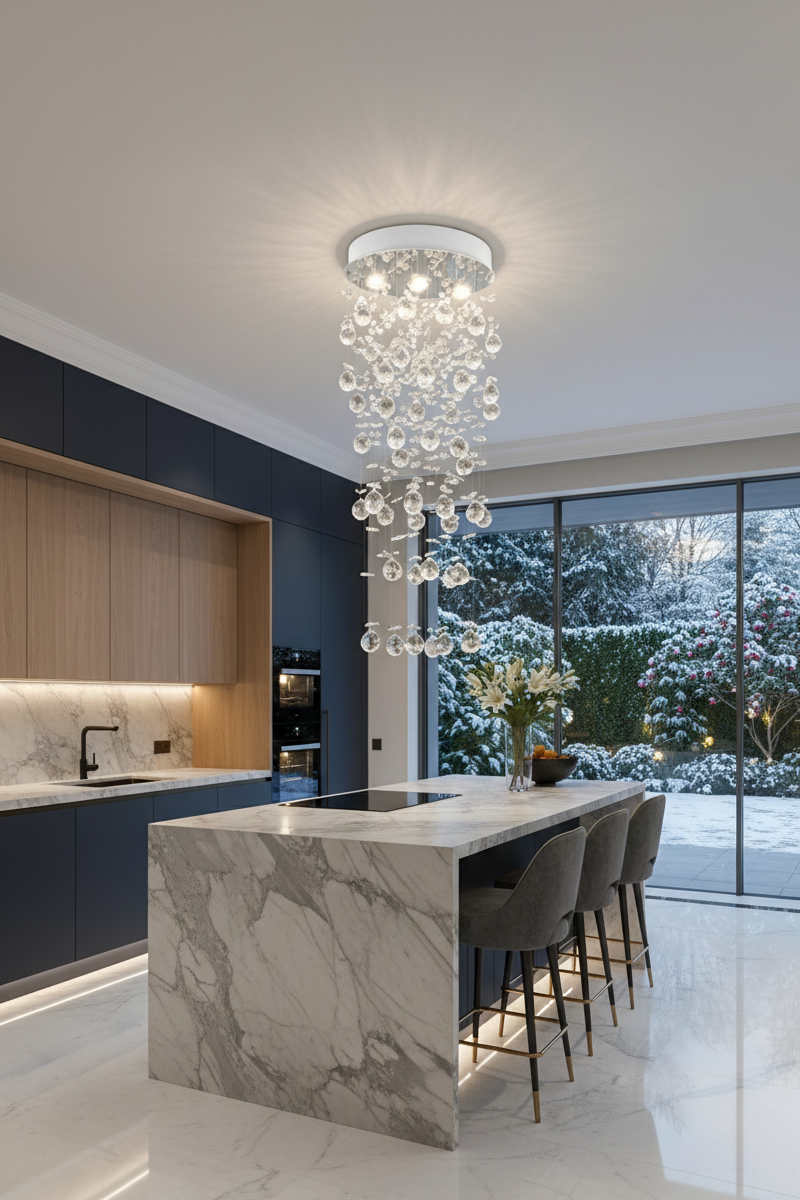 The Firenze Cascade Crystal Chandelier