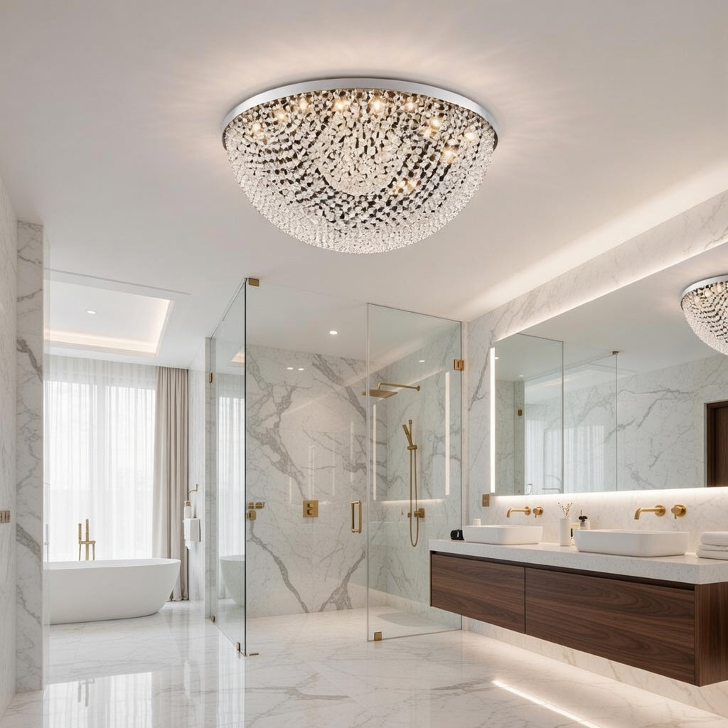 Grand Éclat Crystal Dome Chandelier