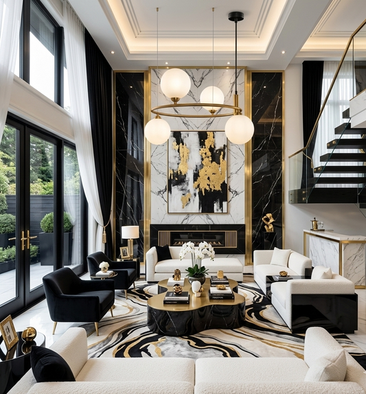 Monaco Modern Globe Halo Chandelier