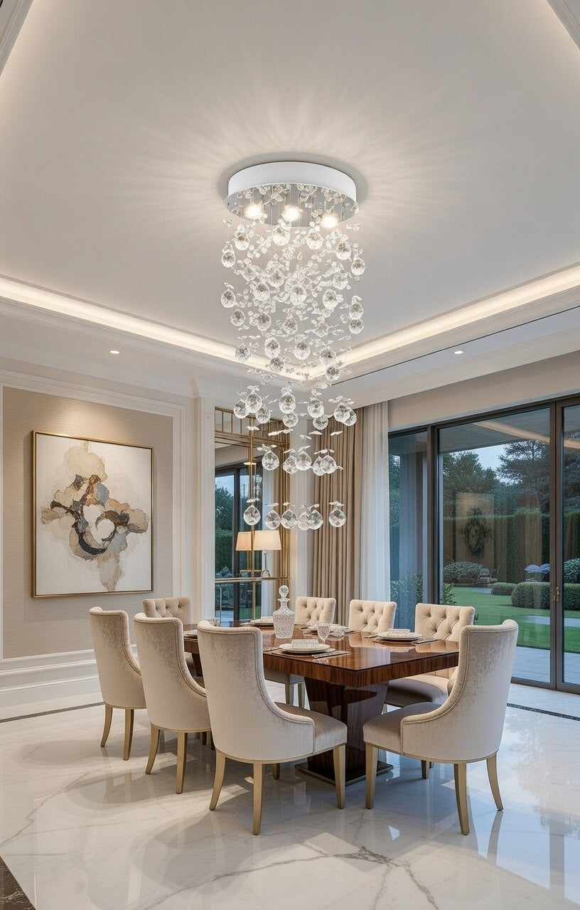 The Firenze Cascade Crystal Chandelier