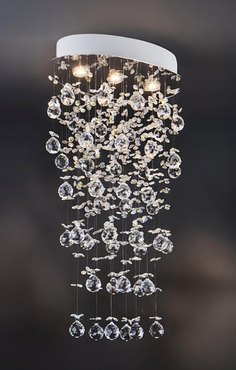 The Firenze Cascade Crystal Chandelier