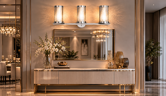 Éclat Moderne — Chrome Triple Wall Light