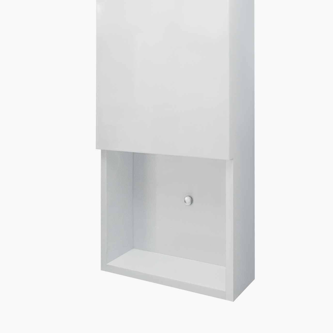 Ancona modern white bathroom wall cabinet
