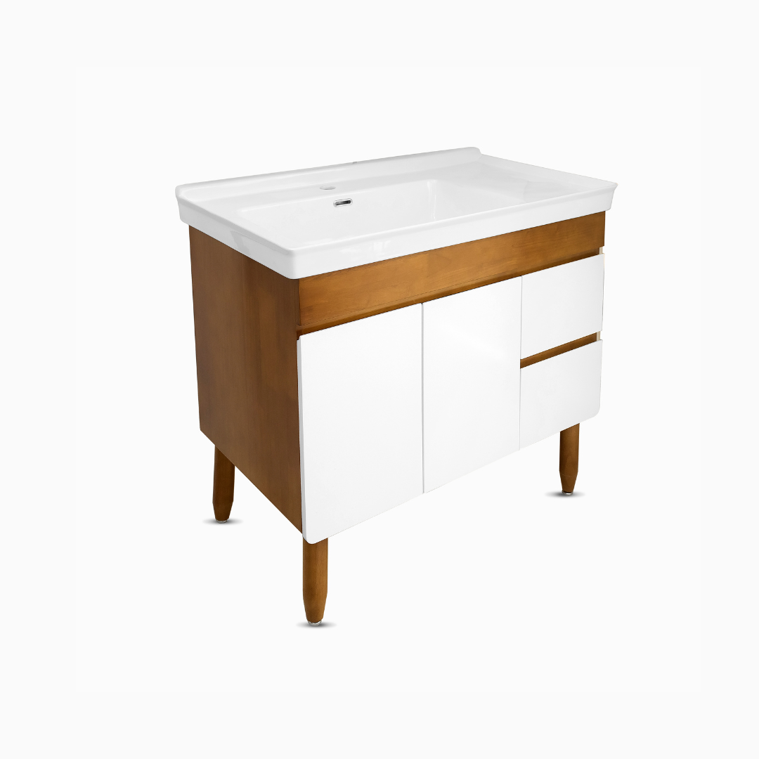 32 inch wood vanity  with sink