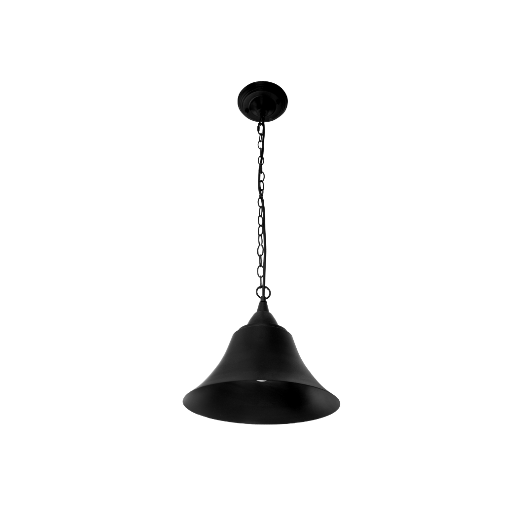 Prato black metal bell pendant