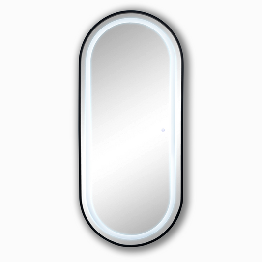 63'' Lecco oval mirror with integrated LED light