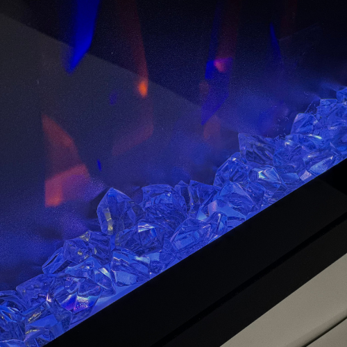 55'' crystal electric fireplace