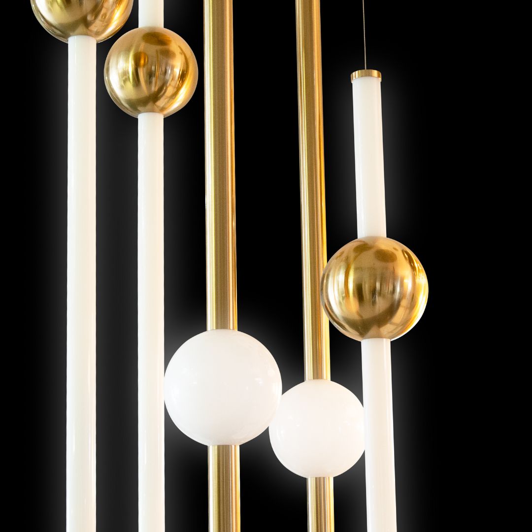 Virelle gold modern chandelier